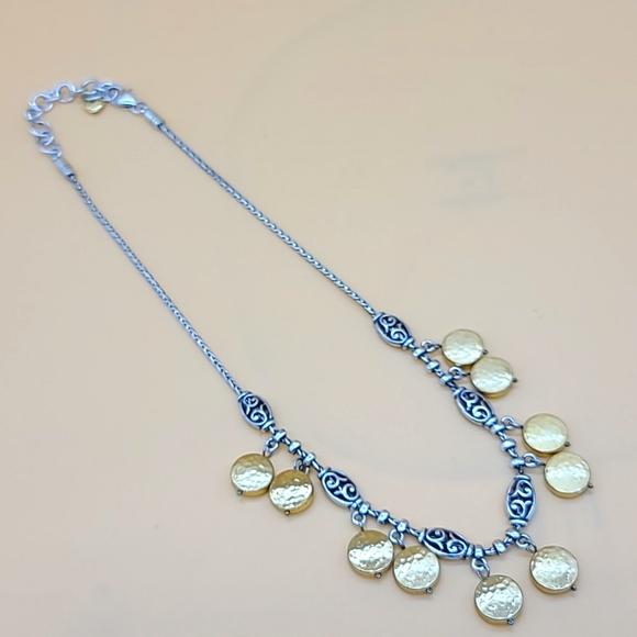 Brighton "SYMPHONY" Balinese Bead & Hammered Gold Dangles Necklace 💛 - Picture 5 of 10